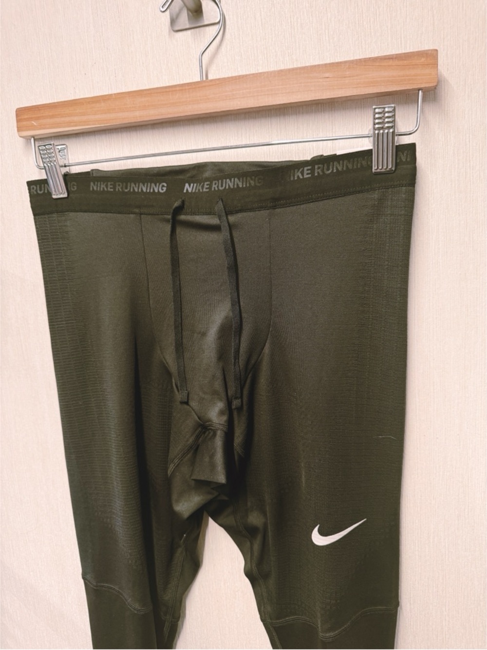 NWT Nike Men's Phenom Elite Black Running Tights Ankle Length, Size Small - Picture 5 of 9